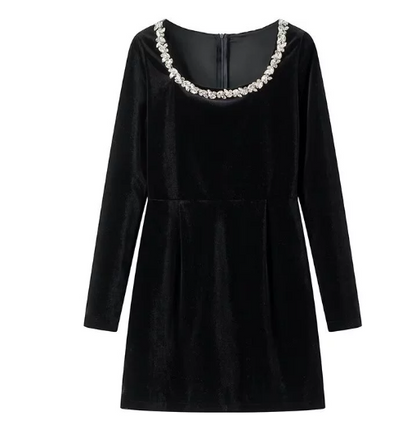 Floral Rhinestone Dress