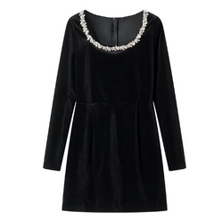 Floral Rhinestone Dress