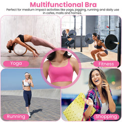 1Pc Women Strap Sport Bras Padded Strappy Crop Square Neck Low Impact Bras Sexy Fitness Tank Tops With Removable Pads Flat Straps For Gym Yoga Workout Running