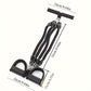 A Set Of Adjustable Resistance Tension Bands With Foot Pedals And Handles, High Resistance Level, Anti Fall, Suitable For Fitness Training, Body Stretching, And Abdominal Muscle Exercises