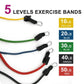 5 PC Set Resistance Band Resistance Bands, Exercise Bands, Exercise Resistance Bands