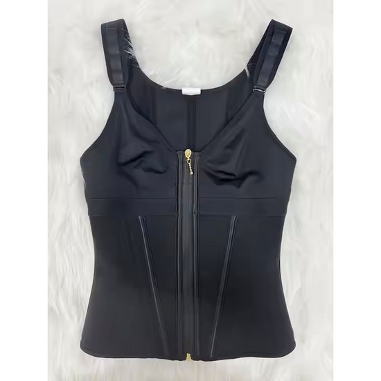 Mesh Waist Slimming Three-Breasted Shapewear Corset