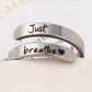 Silver Spiral Heart Ring