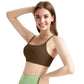 1Pc Women Cross Back Sport Bras Padded Strappy Crop Open Back Low Impact Bras Sexy Fitness Tank Tops With Removable Pads Thin Straps For Gym Yoga Workout Running