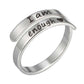 Retro Stainless Steel English Double Ring