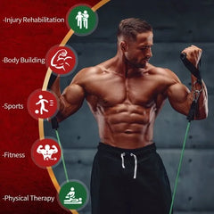 5 PC Set Resistance Band Resistance Bands, Exercise Bands, Exercise Resistance Bands