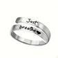 Silver Spiral Heart Ring