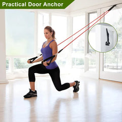 11Pcs Resistance Bands Set Fitness Workout Tubes Exercise Tube Bands
